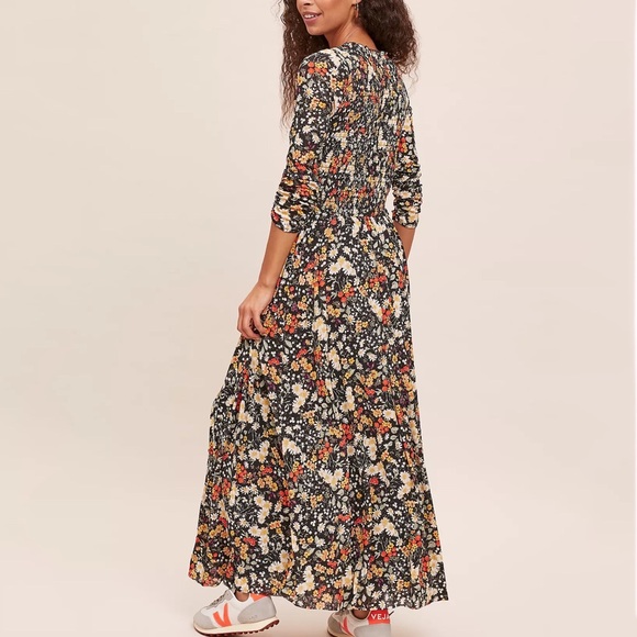 Anthropologie Omya Smocked Maxi Dress - Picture 2 of 15